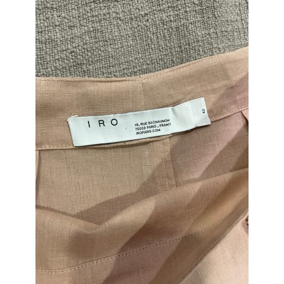 IRO Linen Cotton Blend Ruffled Side Zip Tiered Skirt Sz 42 US 10 - Picture 5 of 7